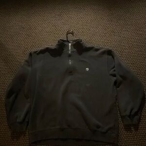 Emo Fila black jacket turtleneck. 2000’s Y2k Oversized